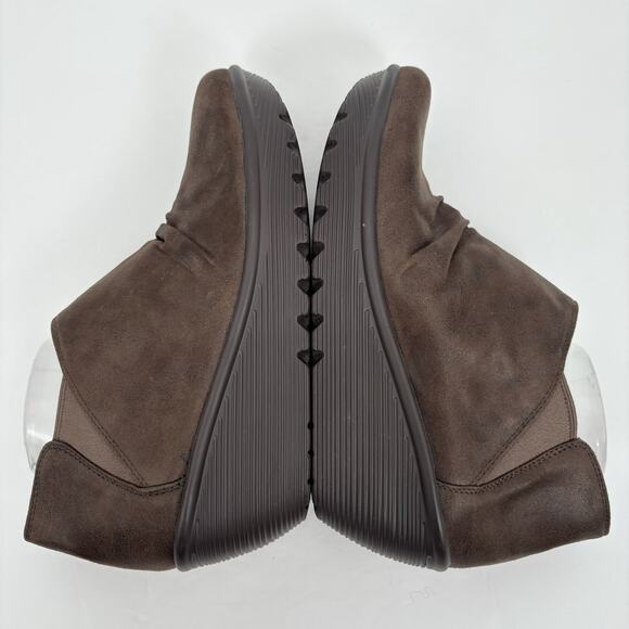 Skechers Wedge Booties Slip On Ankle Boots 10 Air Cooled Memory Foam Parallel - Picture 4 of 10